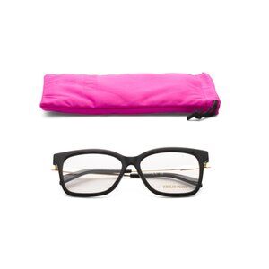 EMILIO PUCCI Shiny Black 54mm Square Opticals